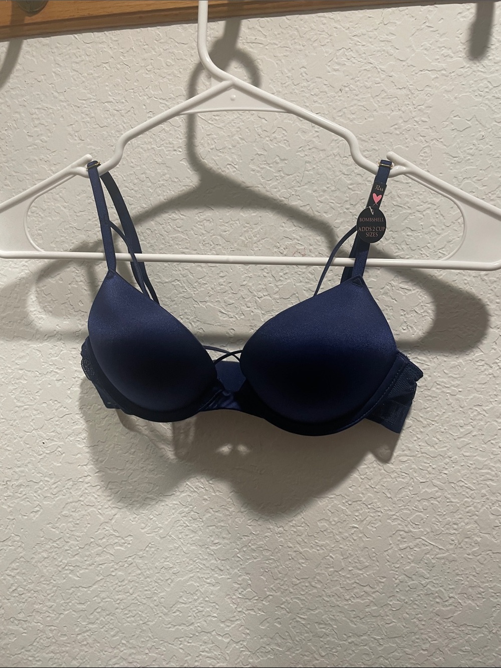 Victoria's Secret Navy Push-Up Bra with Double Straps